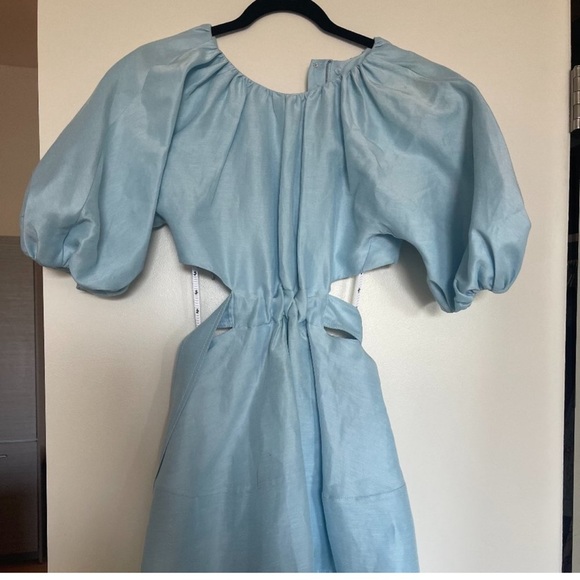 Aje Blue Cutout Dress (size 0). Aje size 4 - Picture 6 of 10